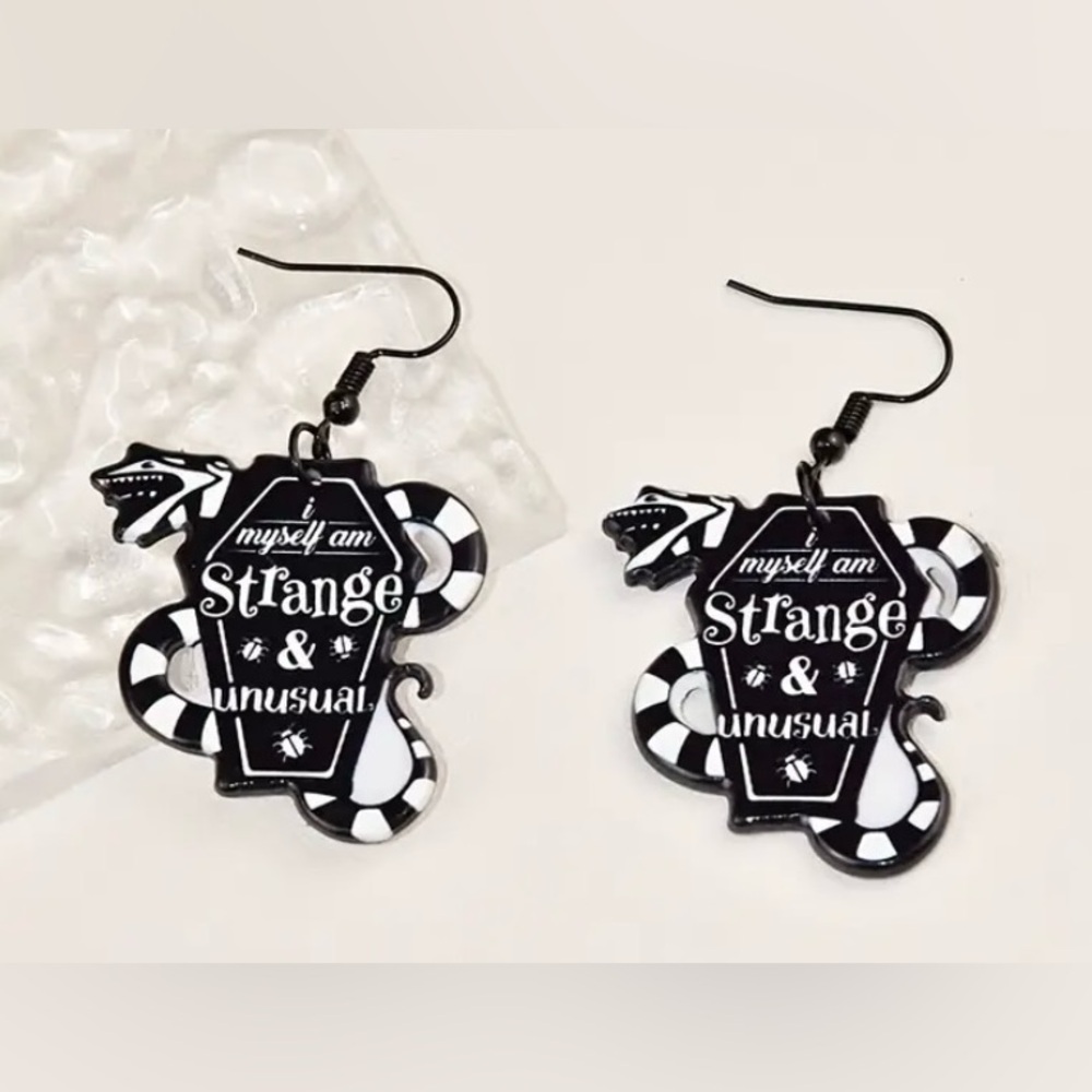 1041. Beetlejuice Inspired Dangle Earrings